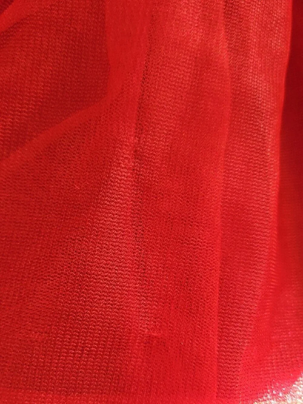 Disney Minnie Toddler Girl's Red Tulle Skirt w/ Black Elastic Waistband 2T